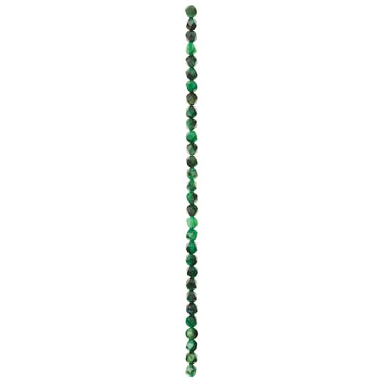 Green Dyed Faceted Tiger's Eye Beads, 6mm by Bead Landing™